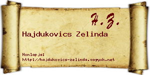 Hajdukovics Zelinda névjegykártya